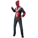 T - shirt avec cagoule deadpool adulte