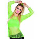 T - shirt fluo vert annes 80 femme