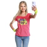 T - shirt i love the 90's rose femme