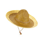 Sombrero mexicain jaune adulte