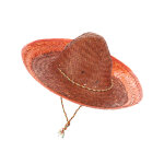 Sombrero mexicain orange adulte