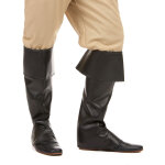 Sur - bottes noires simili cuir adulte