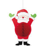 Suspension en papier p�re no�l 35. 5 cm