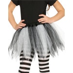 Tutu bicolore noir et blanc  paillettes fille