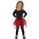 Tutu rouge araign�es noir fille