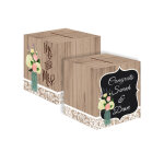 Urne en carton personnalisable mr et mrs 30 cm