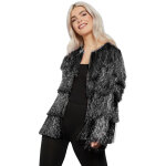 Veste de festival  franges noire