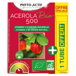 Acérola plus 500 bio + 1 tube offert Acérola plus 500 bio + 1 tube offert