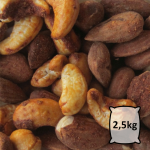Amandes entières et noix de cajou salées au paprika bio Amandes entières et noix de cajou salées au paprika bio