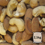 Amandes entières et noix de cajou salées au thym bio Amandes entières et noix de cajou salées au thym bio