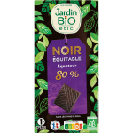 Chocolat noir bio equitable 80% cacao - bio