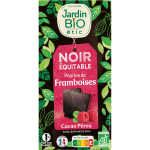 Chocolat noir framboises - bio Chocolat noir framboises - bio