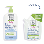 Duo flacon et ecopack baby gel lavant trs doux