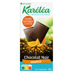Tablette de chocolat noir orange