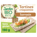 Tartines craquantes sarrasin sans gluten - bio