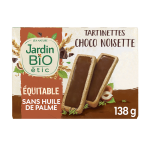 Tartinettes chocolat noisette - bio Tartinettes chocolat noisette - bio