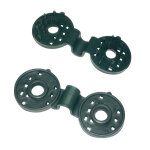 Clips de fixation brise vue vert fonc� (par 20)