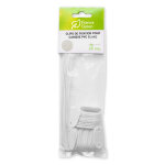 Clip de fixation canisse pvc blanc