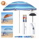Parasol de plage uv25 + diam 180 cm