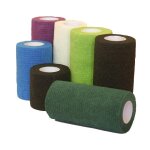 18 bandes cohsives flex'on vert fluo 10cm x 4, 5m
