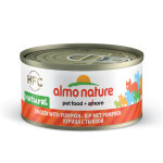 Almo nature bote pour chat poulet & citrouille 70g