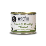 Appetite conserve mousse pour chat adulte de canard et de volaille 200g