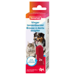 Beaphar brosse � dents doigtier 2pc pour chien & chat