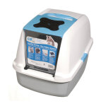 Ca maison de toilette avec toit 55x40x45cm bleu