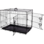 Flamingo cage pour chien mezo noir m 47x77x55cm