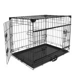 Duvo + cage fer ninja edition avec porte coulissante 76x53x61cm noir