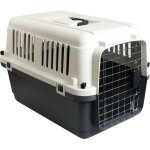 Cage de transport nomad gris m 53x67x47cm