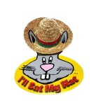 Chapeau de paille pour lapin
