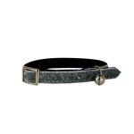 Collier chat strass gris