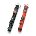 Collier clip 40 - 60 cm rouge