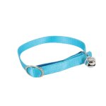 Collier nylon uni pour chat turquoise turquoise