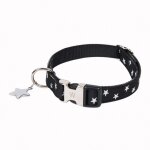 Collier star noir 20mm 33 - 49cm