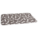 Couverture pol mot os gris 100x70cm