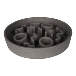 District 70 bamboo gamelle anti - glouton gris pour chats 13, 5x13, 5x2, 6cm