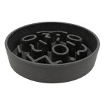 District 70 bamboo gamelle anti - glouton gris fonc� pour chiens 17x17x4cm