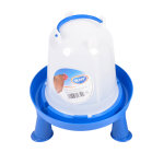 Duvo + abreuvoir � vis avec poign�e et pieds 3l transparent / bleu