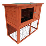 Duvo + clapier raymond woodland classic pour lapins brun 104, 2x52x92cm