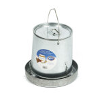 Duvo + silo � aliments galvanis� avec couvercle 8kg 21x30, 5x27, 5cm
