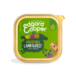 Edgard & cooper adult barquette pour chien agneau & boeuf 150g