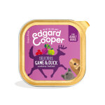 Edgard & cooper adult barquette pour chien gibier & canard 150g