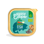 Edgard & cooper adult barquette pour chien poisson bio 150g