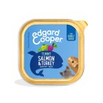 Edgard & cooper adult barquette pour chien saumon & dinde 300g