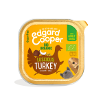 Edgard&cooper barquettes bio pour chien  la dinde - 17x100g