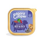 Edgard & cooper barquettes pour chien au boeuf et canard 11x150g