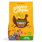 Edgard & cooper organic croquettes pour chiens moyens adults au dinde et poulet 7kg