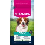 Eukanuba adult small en medium breed croquettes pour chien à l'agneau et riz 3kg Eukanuba adult small en medium breed croquettes pour chien à l'agneau et riz 3kg